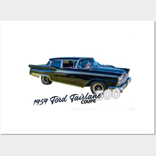 1959 Ford Fairlane 500 Coupe Posters and Art